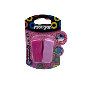 Sacapuntas Plástico Doble Grip Rosado