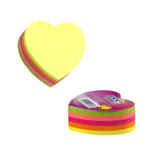 Notas adhesivas corazón 250 hojas 5 colores