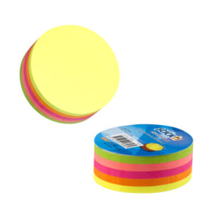 Notas adhesivas círculo 250 hojas 5 colores