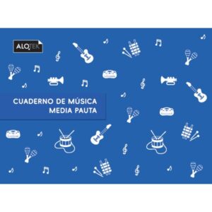 Cuaderno música media pauta 10 hojas