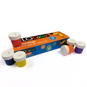 Tempera 12 colores 15cc