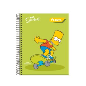 Cuaderno pocket 5MM 90 hojas Simpson Torre surtido