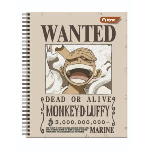 Cuaderno universitario 7MM 100 hojas One Piece Torre surtido