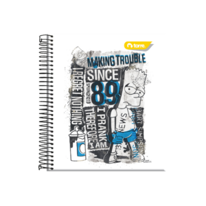 Cuaderno medio oficio 7MM 150 hojas Simpsons Torre surtido