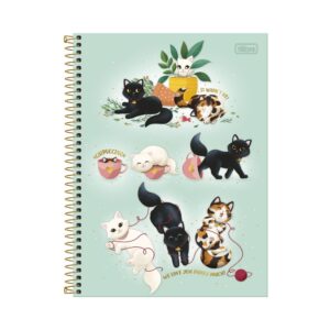 Cuaderno top 7MM 200 hojas Purrfect Tilibra surtido