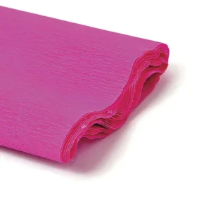 Papel crepe pliego 50x200cm rosado fuerte