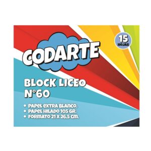 Block de dibujo liceo 60 15 hojas