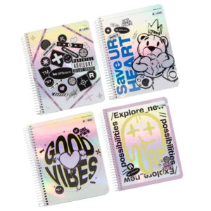 Cuaderno medio oficio 5MM 120 hojas Girl Power Mooving surtido