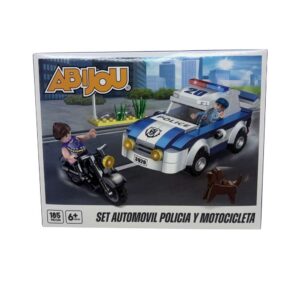 Set Bloques Automovil Policia y Moto