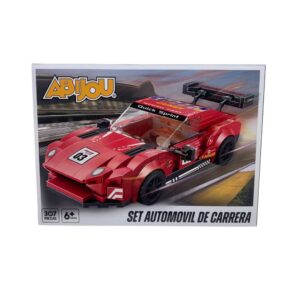 Set Bloques Automóvil Carrera  Rojo