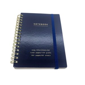 LIBRETA 10.5X14.8CM 80HJ  ESP ELAS AZUL