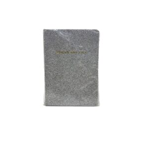 LIBRETA 12X17CM 96HJ PLATEADA GLITTER