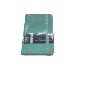 LIBRETA 9X14CM 96HJ ELAS VERDE CLARO