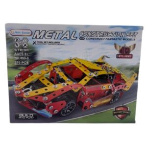 MECANO METAL AUTO DE CARRERA 370 PCS