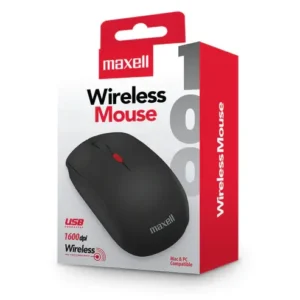 Mouse inalámbrico Negro Maxell