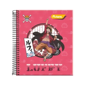 Cuaderno medio oficio 7mm 150 hojas One Piece Torre diseños surtidos
