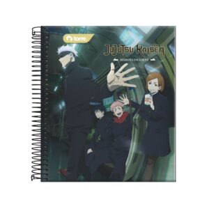 Cuaderno medio oficio 7mm 150 hojas Jujutsu Kaisen Torre diseños surtidos