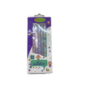 SET BOLIGRAFOS 3UN CONEJOS TINTA NEGRA