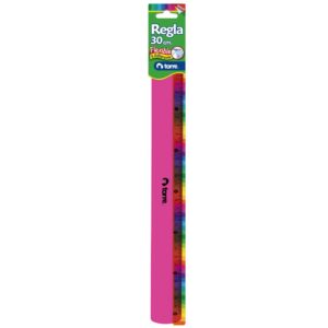 Regla 30cm Plastica Flexible