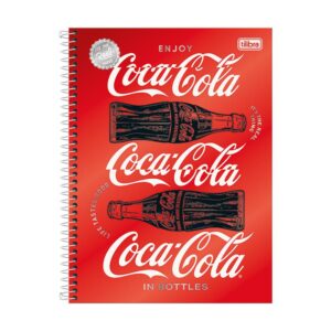 Cuaderno carta 100 hojas Coca Cola Tilibra diseños surtidos