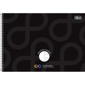 Cuaderno carta espiral Tilibra Neuro media pauta diseños surtidos