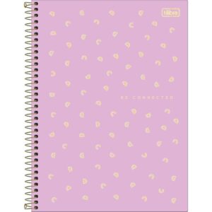 Cuaderno medio oficio 120 hojas Neon Connect Femenino Tilibra diseños surtidos