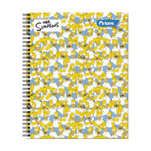 Cuaderno universitario 7MM 100 hojas Los Simpsons Torre diseños surtidos