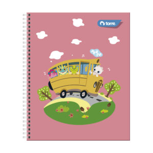 Cuaderno universitario 7MM 100 hojas Koukou Torre diseños surtidos