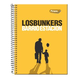 Cuaderno top 7MM 150 hojas Los Bunkers Torre diseños surtidos