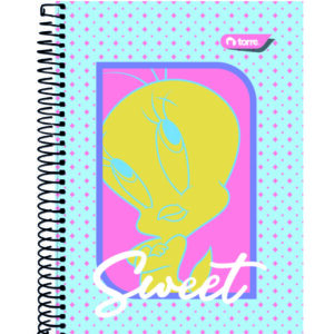 Cuaderno top 7MM 150 hojas Tweety Torre diseños surtidos