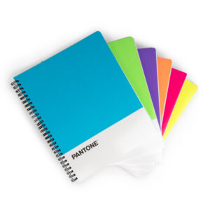Cuaderno universitario 7MM 100 hojas Pantone Fluor diseños surtidos