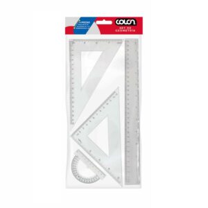 Set Geometria 4 Piezas 20cm Transparente