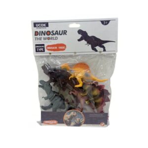 SET BOLSA DINOSAURIOS 6 PIEZAS