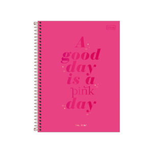 Cuaderno top 7MM 120 hojas Love Pink Tilibra diseños surtidos