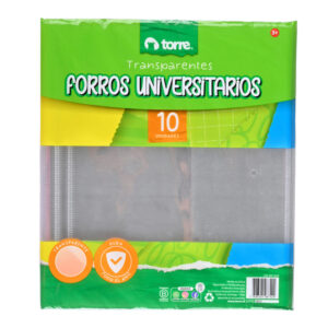 FORRO CUAD UNIV 10UN TRANSP