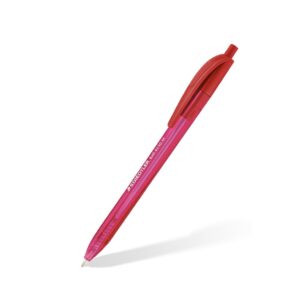 Bolígrafo pasta retráctil rojo